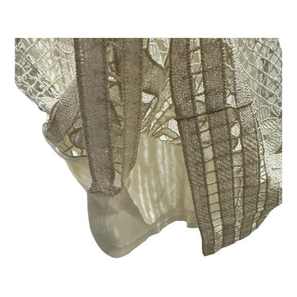 Champagne Glitter Crochet Express Tank - Picture 3 of 5